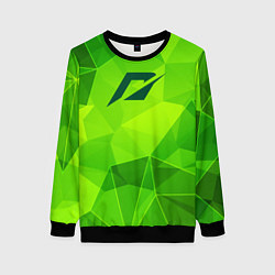 Свитшот женский Need for Speed green poly, цвет: 3D-черный