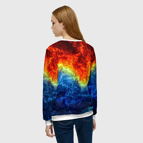 Женский свитшот Сектор газа Юрий Хой / 3D-Белый – фото 4