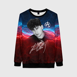 Свитшот женский Юрий Клинских автограф, цвет: 3D-черный