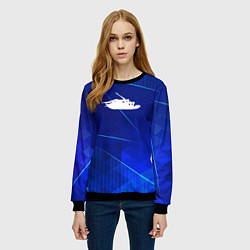 Свитшот женский Papa Roach blue poly, цвет: 3D-черный — фото 2