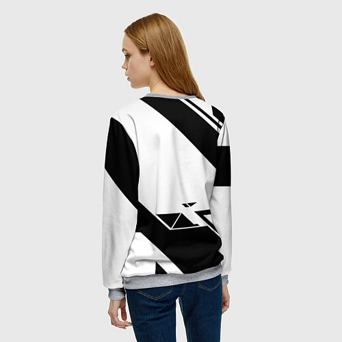 Женский свитшот Farcry6 геометрия полосы / 3D-Меланж – фото 4