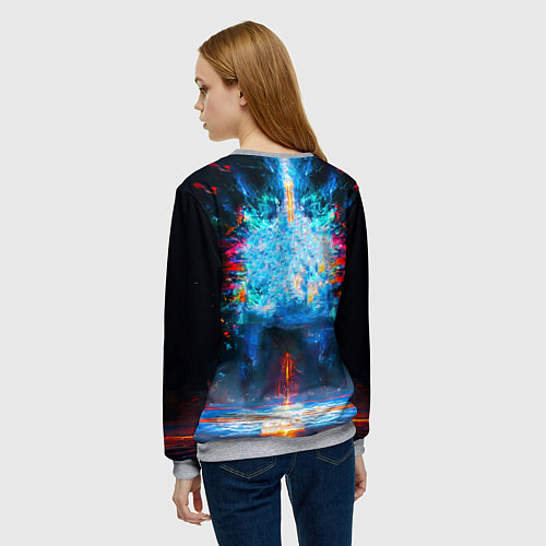 Женский свитшот Крав-мага боец / 3D-Меланж – фото 4