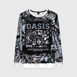 Женский свитшот Oasis на фоне гитар