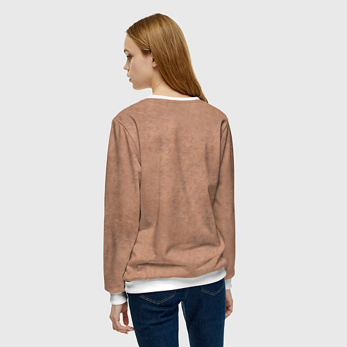 Женский свитшот Волосатое тело толстяка / 3D-Белый – фото 4