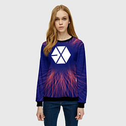 Свитшот женский Exo red energy, цвет: 3D-черный — фото 2