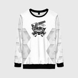 Свитшот женский Tokyo Ghoul white poly, цвет: 3D-черный