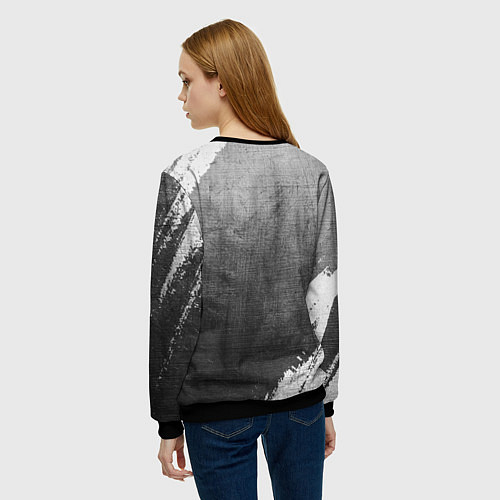 Женский свитшот Megadeth - grey gradient / 3D-Черный – фото 4