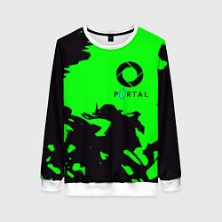 Женский свитшот Portal черный дым