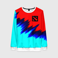 Свитшот женский Dota краски, цвет: 3D-белый