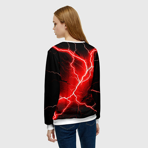 Женский свитшот Lightning / 3D-Белый – фото 4