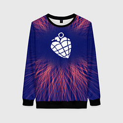 Женский свитшот Green Day red energy