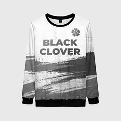 Женский свитшот Black Clover - white gradient посередине
