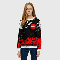Свитшот женский Nasa краски, цвет: 3D-белый — фото 2