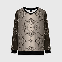Свитшот женский Узоры с градиентом, цвет: 3D-черный