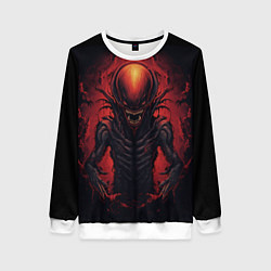 Женский свитшот Злой инопланетянин из портала