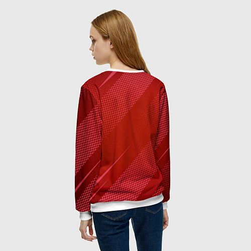 Женский свитшот Audi - абстракция / 3D-Белый – фото 4