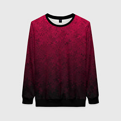 Женский свитшот Текстурный тёмно-розовый градиент