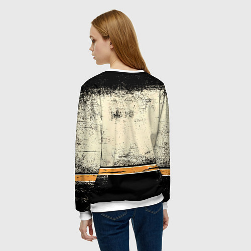 Женский свитшот Прыгун в длину / 3D-Белый – фото 4