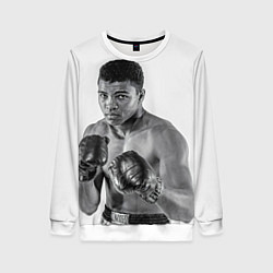 Свитшот женский Young Muhammad Ali, цвет: 3D-белый