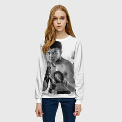 Свитшот женский Young Muhammad Ali, цвет: 3D-белый — фото 2