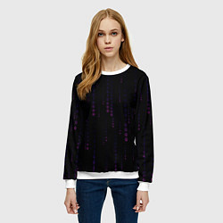 Свитшот женский Color black pink, цвет: 3D-белый — фото 2