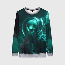 Женский свитшот Скелет в космосе