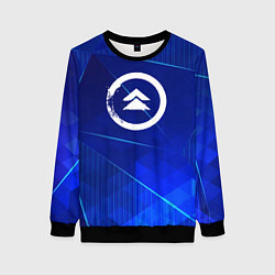 Женский свитшот Ghost of Tsushima blue poly