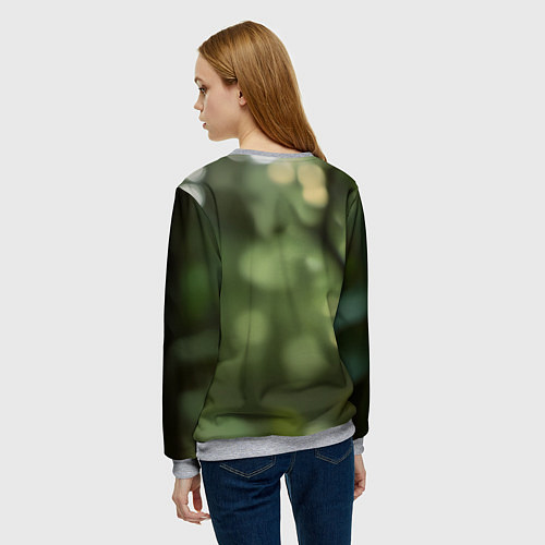 Женский свитшот Reptile green Mortal kombat / 3D-Меланж – фото 4