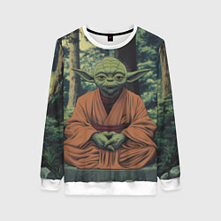 Женский свитшот Йода в лесу