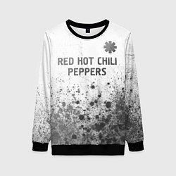 Свитшот женский Red Hot Chili Peppers - white gradient посередине, цвет: 3D-черный