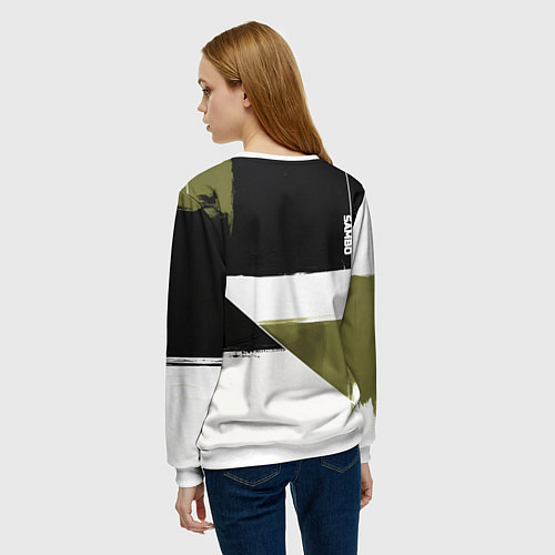Женский свитшот Русское самбо / 3D-Белый – фото 4