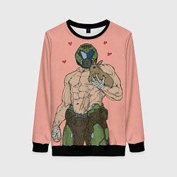 Свитшот женский Палач рока с кроликом, цвет: 3D-черный