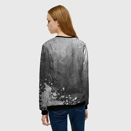 Женский свитшот OneRepublic - grey gradient вертикально / 3D-Черный – фото 4