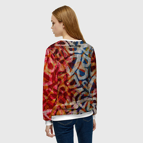 Женский свитшот Acra Batik / 3D-Белый – фото 4