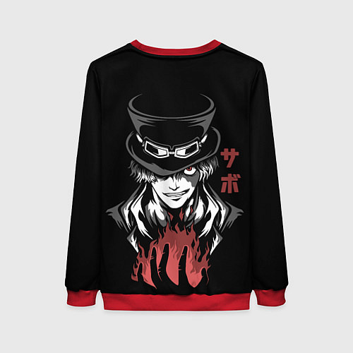 Женский свитшот One Piece - Сабо / 3D-Красный – фото 2