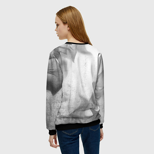 Женский свитшот Lamborghini - white gradient / 3D-Черный – фото 4