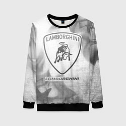 Свитшот женский Lamborghini - white gradient, цвет: 3D-черный