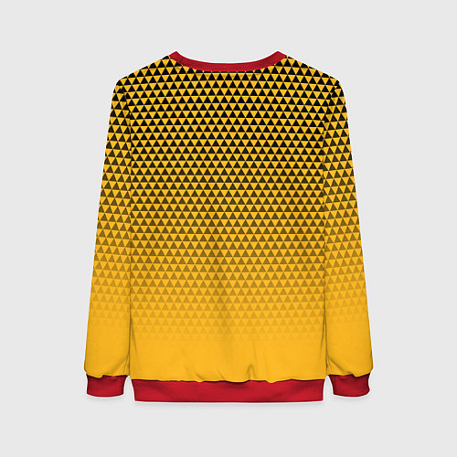 Женский свитшот Бостон Брюинз - паттерн треугольников / 3D-Красный – фото 2