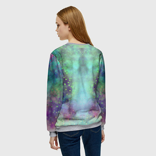 Женский свитшот Astro в стиле татуировки / 3D-Меланж – фото 4