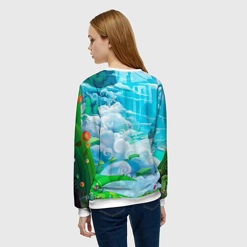 Женский свитшот Astro в аниме стиле / 3D-Белый – фото 4