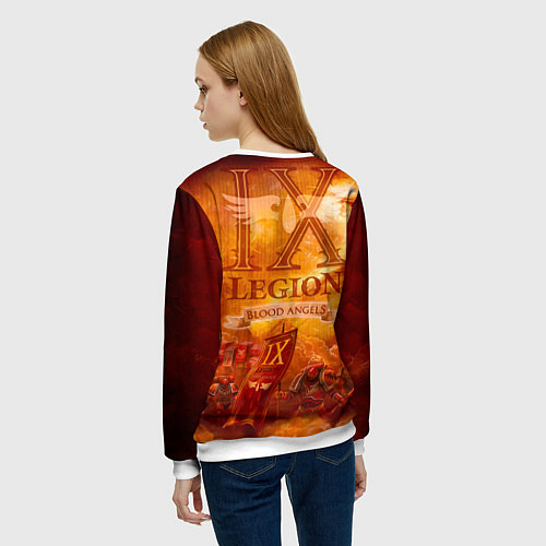 Женский свитшот Сангвиний великий ангел / 3D-Белый – фото 4