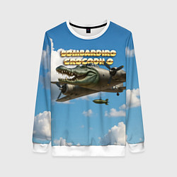 Женский свитшот Bombardino Crocodillo мем