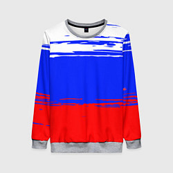 Свитшот женский Патриот - флаг, цвет: 3D-меланж