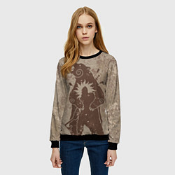 Свитшот женский Медведь хранитель, цвет: 3D-черный — фото 2