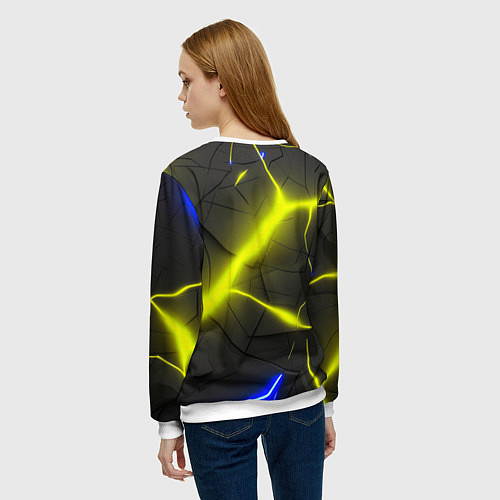 Женский свитшот Bones в спортивном стиле / 3D-Белый – фото 4