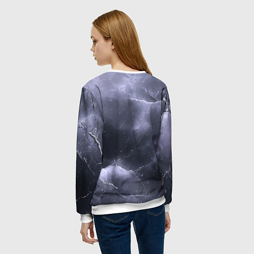 Женский свитшот Bones в образе психа / 3D-Белый – фото 4