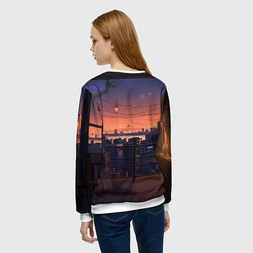 Женский свитшот Bones в аниме / 3D-Белый – фото 4