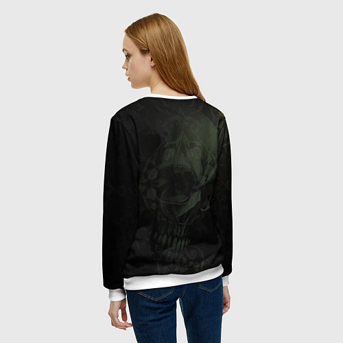 Женский свитшот Командир скелетов / 3D-Белый – фото 4