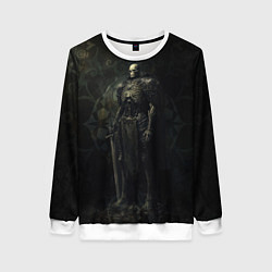 Свитшот женский Командир скелетов, цвет: 3D-белый