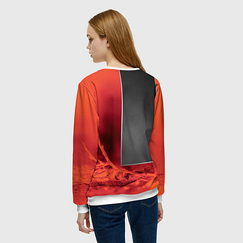 Женский свитшот Хмурый кролик / 3D-Белый – фото 4